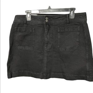 Madewell stretch A-line denim skirt